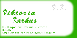 viktoria karkus business card